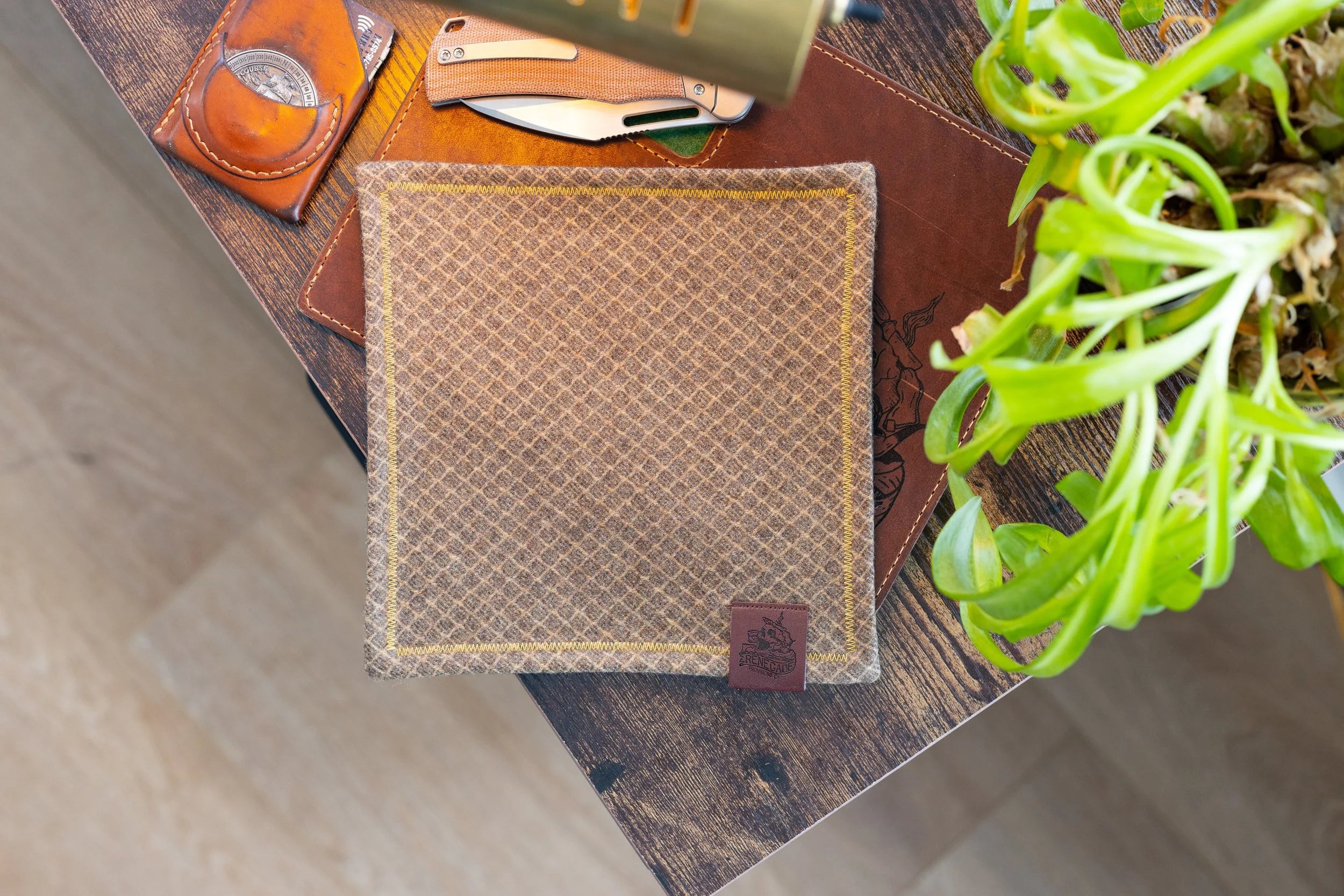 Bronze Patina Wool Hank EDC Handkerchief - Renegade Provisions Co.