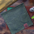 Topo Dark Green EDC Handkerchief - Renegade Provisions Co.