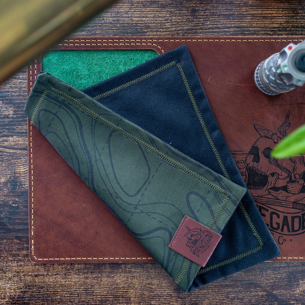 Topo Dark Green EDC Handkerchief - Renegade Provisions Co.